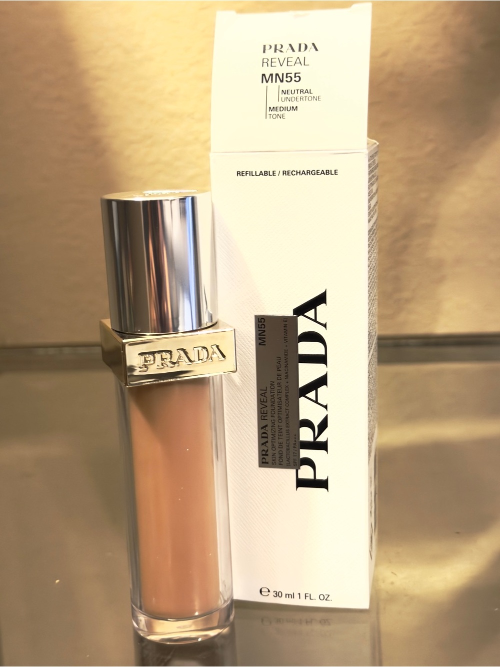 Prada Reveal Foundation MN55 Neutral Medium -